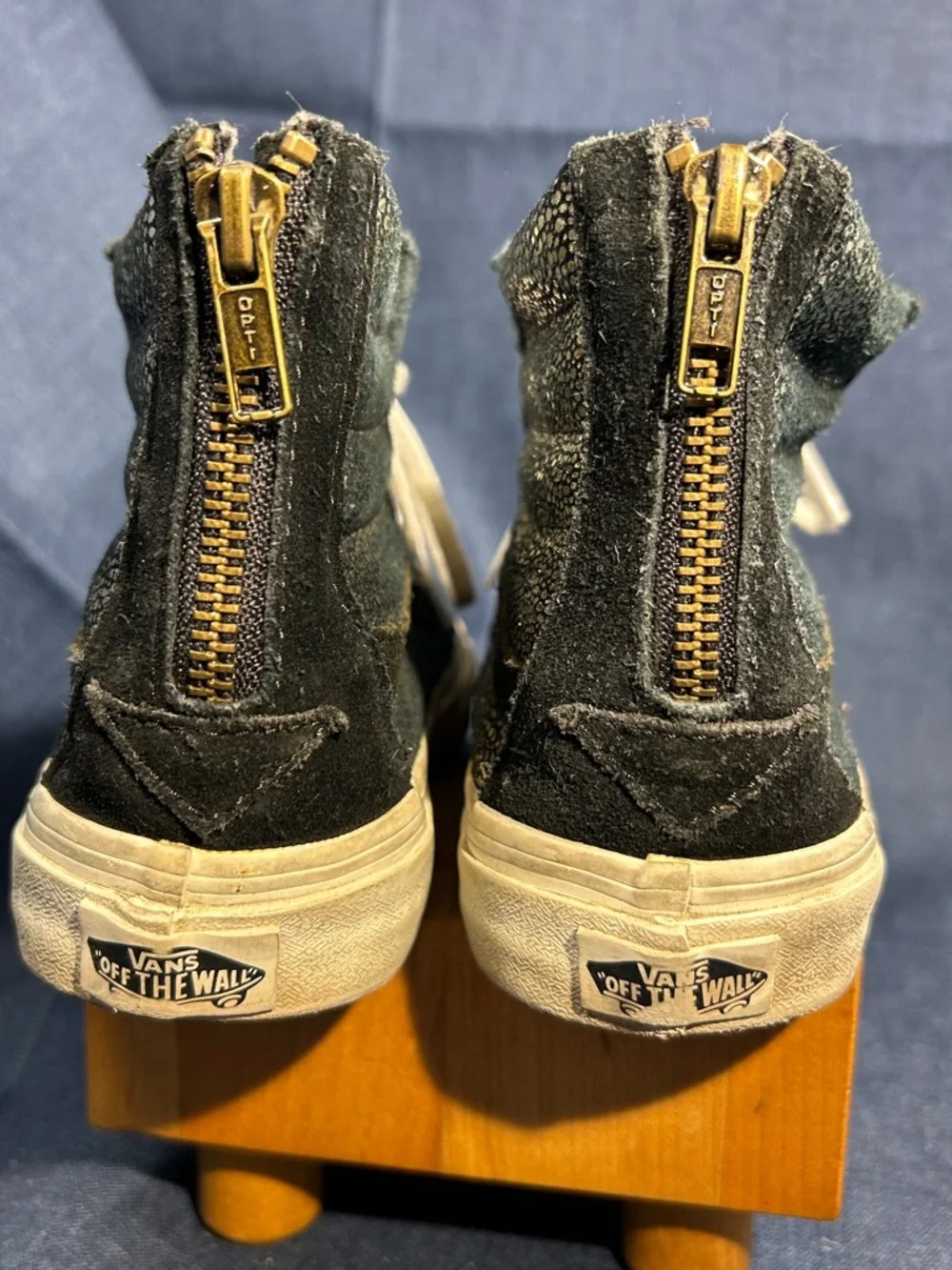 Vans high top skateboard shoes